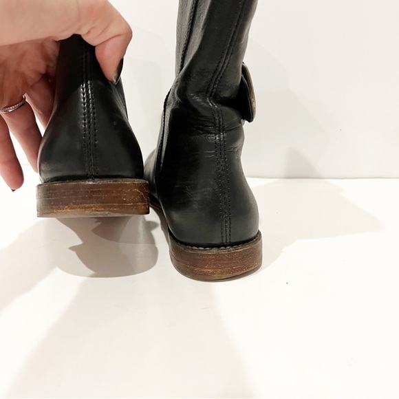Frye Black Mid Calf Leather Boots - Picture 10 of 15